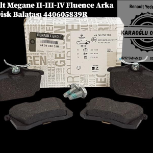 Renault Megane 2-3-4 Fluence Arka Fren Disk Balatası Takım 440605839R