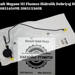 Renault Megane 3 Fluence Hidrolik Debriyaj Hortumu 308516549R 308515340R