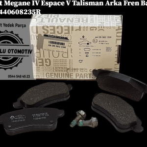 Renault Megane 4 Espace 5 Talisman Arka Fren Balatası Takım 440608235R