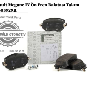 Renault Megane 4 Ön Fren Balatası Takım 410605929R