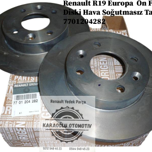 Renault R19 Europa  Ön Fren Diski Hava Soğutmasız Takım 7701204282