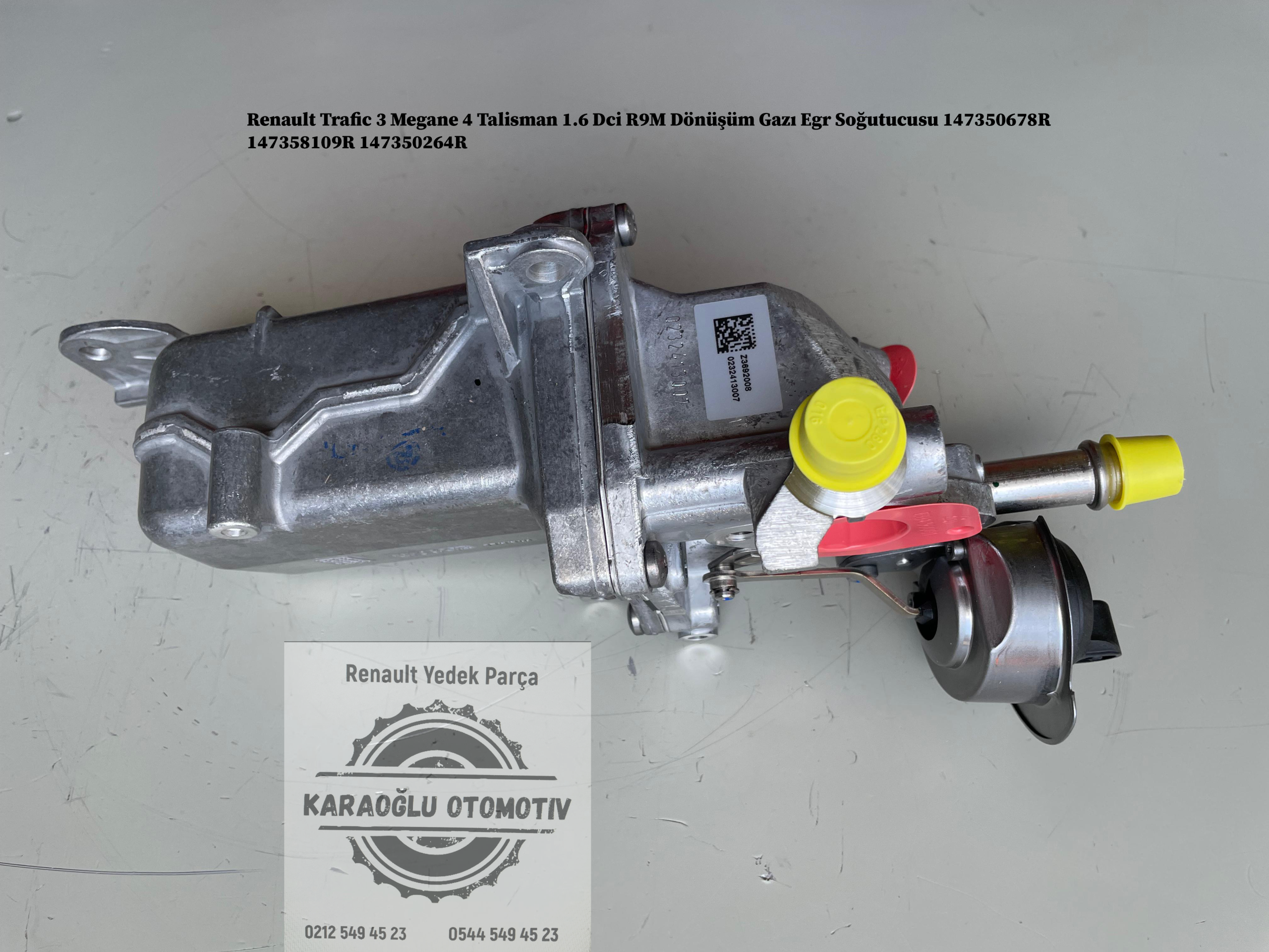 Renault Trafic 3 Megane 4 Talisman 1.6 Dci R9M Dönüşüm Gazı Egr Soğutucusu 147350678R 147358109R 147350264R - Görsel 2