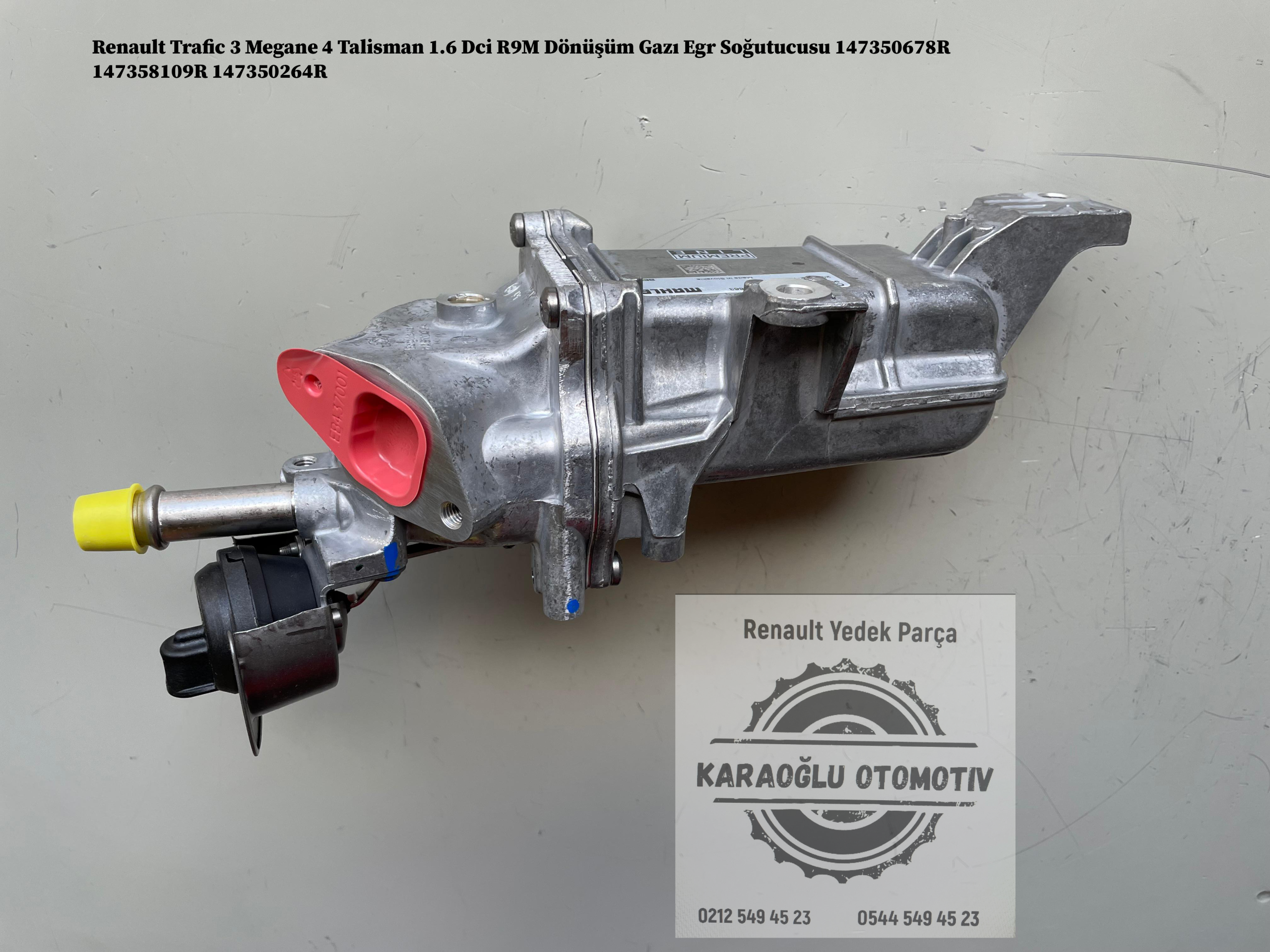 Renault Trafic 3 Megane 4 Talisman 1.6 Dci R9M Dönüşüm Gazı Egr Soğutucusu 147350678R 147358109R 147350264R