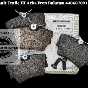 Renault Trafic 3 Arka Fren Balatası Takım 440607091R