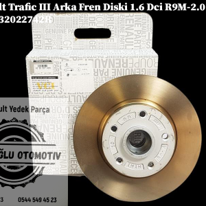 Renault Trafic 3 Arka Fren Diski 1.6 Dci R9M-2.0 Dci M9R 432022742R