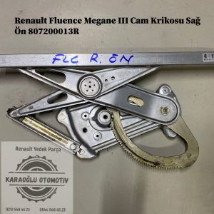 Renault Fluence Megane 3 Cam Krikosu Sağ Ön 807200013R