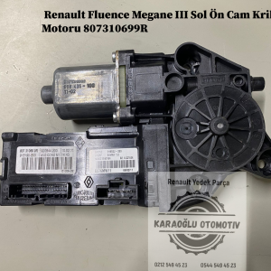 Renault Fluence Megane 3 Sol Ön Cam Kriko Motoru 807310699R
