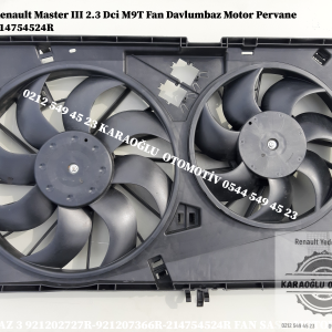 Renault Master 3 2.3 Dci M9T Fan Davlumbaz Motor Pervane 214754524R