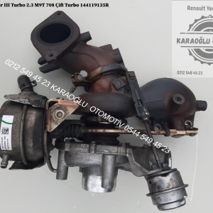 Renault Master 3 Turbo 2.3 M9T 708 Çift Turbo 144119135R