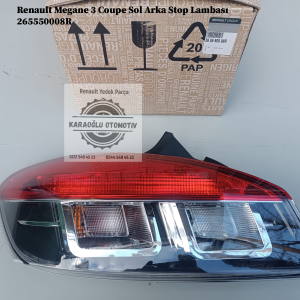 Renault Megane 3 Coupe Sol Arka Stop Lambası 265550008R