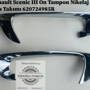 Renault Scenic 3 Ön Tampon Nikelaj Çıta Takımı 620724985R