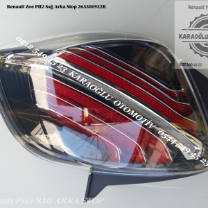 Renault Zoe PH2 Sağ Arka Stop 265500922R