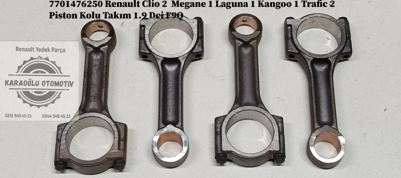 Renault Clio 2 Megane 1 Laguna 1 Kangoo 1 Trafic 2 Piston Kolu Takım 1.9 Dci F9Q 7701476250