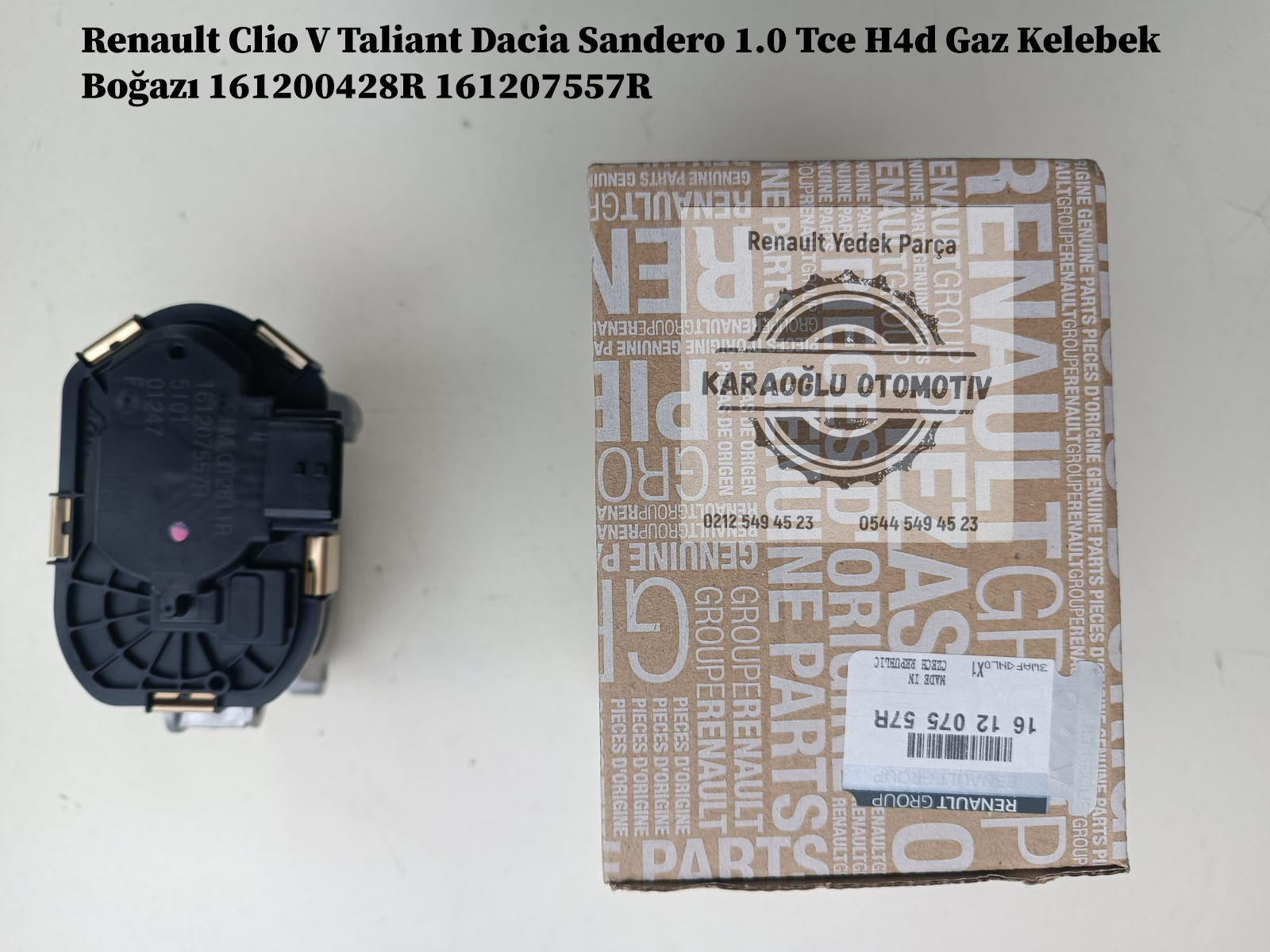 Renault Clio 5 Taliant Dacia Sandero 1.0 Tce H4d Gaz Kelebek Boğazı 161200428R 161207557R