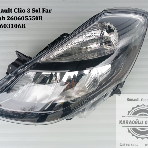 Renault Clio 3 Sol Far Siyah 2009-2012 260605550R 260603106R