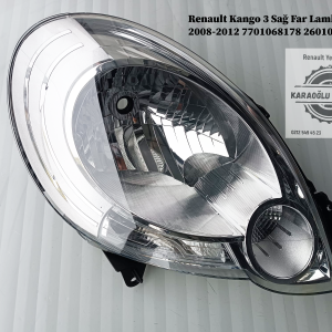 Renault Kango 3 Sağ Far Lambası 2008-2012 7701068178 260106220R