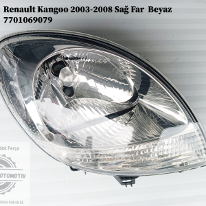 Renault Kangoo 2003-2008 Sağ Far  Beyaz 7701069079