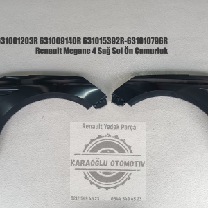 631001203R 631009140R 631015392R 631010796R Renault Megane 4 Sağ Sol Ön Çamurluk