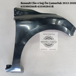 Renault Clio 4 Sağ Ön Çamurluk 2013-2020 631000266R-631002841R