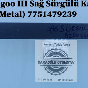 Renault Kangoo III Sağ Sürgülü Kapı Kaplaması (Metal) 7751479239 8200440889