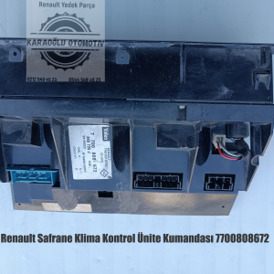 7700808672 Renault Safrane Klima Kontrol Ünite Kumandası