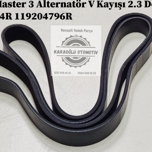 Renault Master 3 Alternatör V Kayışı 2.3 Dci M9T 117200334R 119204796R