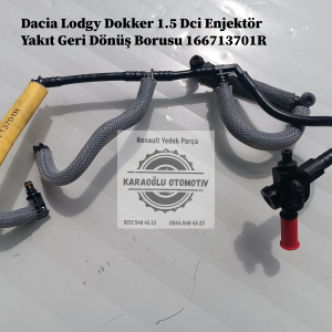 Dacia Lodgy Dokker 1.5 Dci Enjektör Yakıt Geri Dönüş Borusu 166713701R