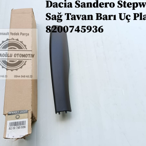Dacia Sandero Stepway Sağ Tavan Barı Uç Plastiği 8200745936