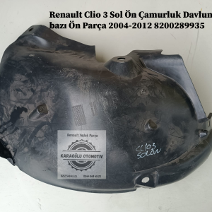 Renault Clio 3 Sol Ön Çamurluk Davlumbazı Ön Parça 2004-2012 8200289935