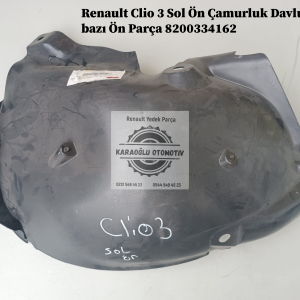 Renault Clio 3 Sol Ön Çamurluk Davlumbazı Ön Parça 8200334162