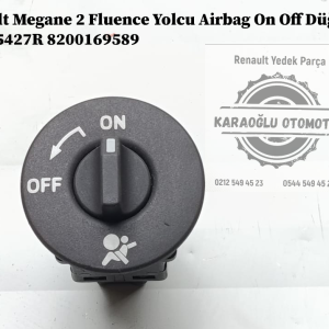 Renault Megane 2 Fluence Yolcu Airbag On Off Düğmesi 681995427R 8200169589