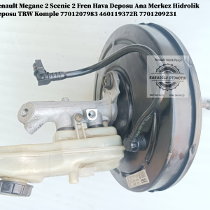 Renault Megane 2 Scenic 2 Fren Hava Deposu Ana Merkez Hidrolik Deposu TRW Komple 7701207983 460119372R 7701209231