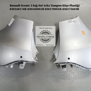 Renault Scenic 3 Sağ-Sol Arka Tampon Köşe Plastiği 850168174R-850160001R 850170001R-850172603R