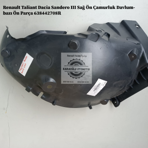 Renault Taliant Dacia Sandero III Sağ Ön Çamurluk Davlumbazı Ön Parça 638442708R