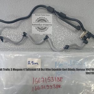 Renault Trafic 3 Megane 4 Talisman 1.6 Dci R9M Enjektör Geri Dönüş Borusu 166718953R 166719938R