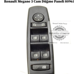 Renault Megane 3 Cam Düğme Paneli 809610007R