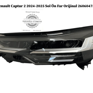 Renault Captur 2 2024-2025 Sol Ön Far Orijinal 260604753R