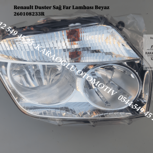 Renault Duster Sağ Far Lambası Beyaz 260108233R